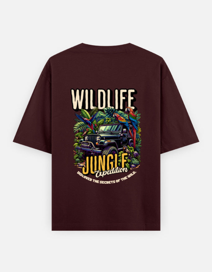 Wildlife Jungle Expedition Oversized T-Shirt | Unisex - Luxaara