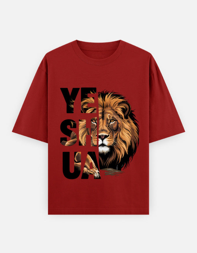 Yes I Can Lion Graphic | Unisex Oversized T-Shirt - Luxaara