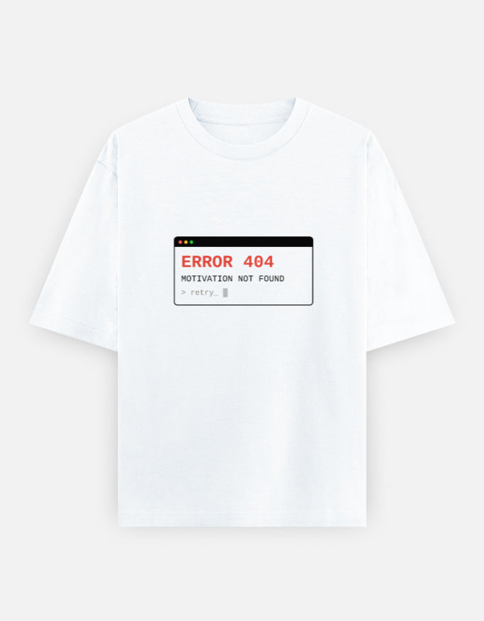 Error 404 Oversized T-Shirt | Unisex - Luxaara