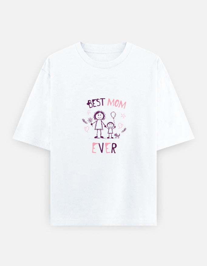 Best Mom Ever Oversized T-Shirt | Unisex - Luxaara