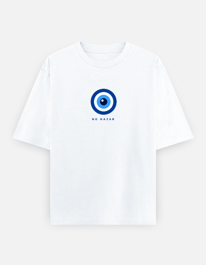 No Nazar Evil Eye Oversized T-Shirt | Unisex - Luxaara