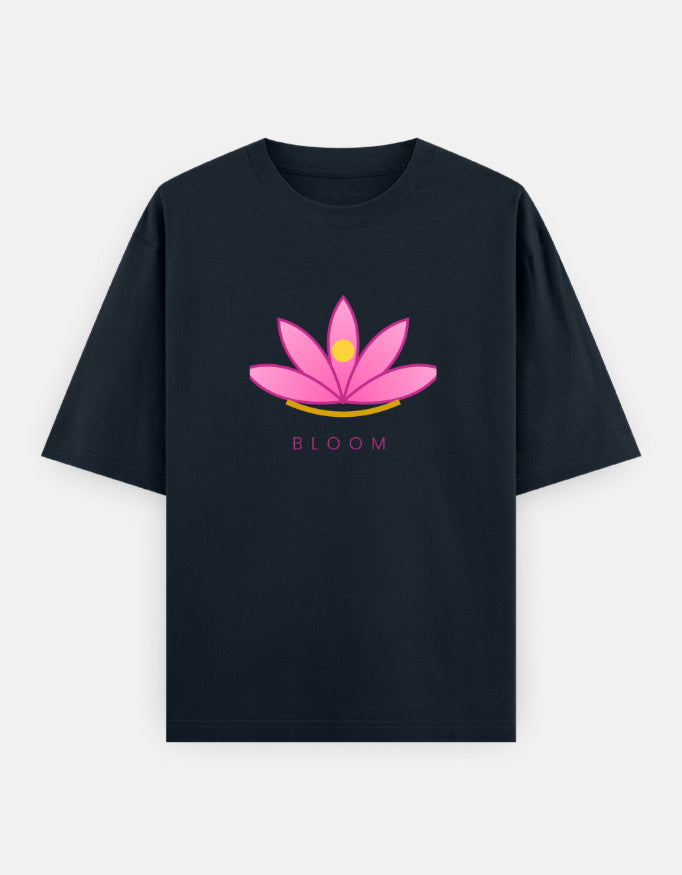 Bloom Lotus Oversized T-Shirt | Unisex - Luxaara