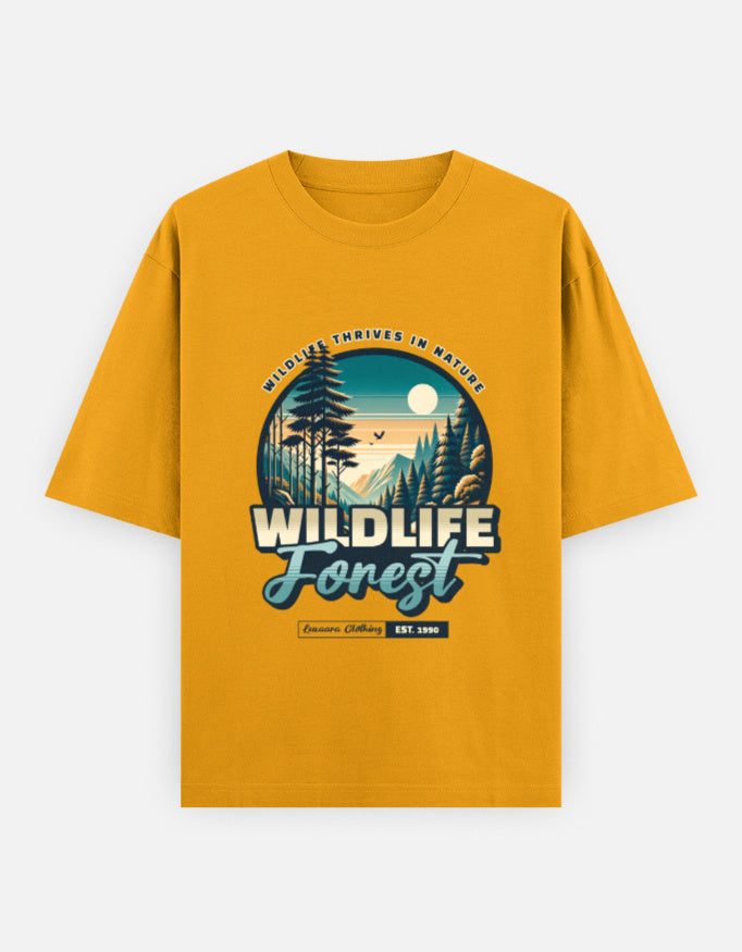 Wildlife Forest Oversized T-Shirt | Unisex - Luxaara