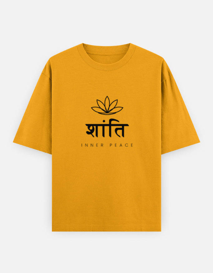 Shanti Inner Peace Oversized T-Shirt | Unisex - Luxaara