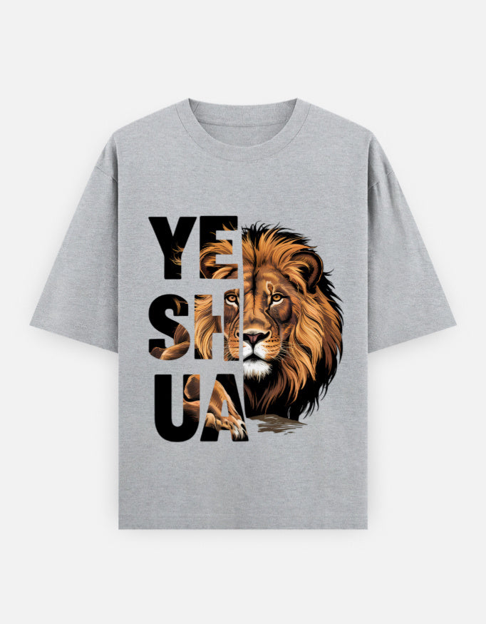 Yes I Can Lion Graphic | Unisex Oversized T-Shirt - Luxaara