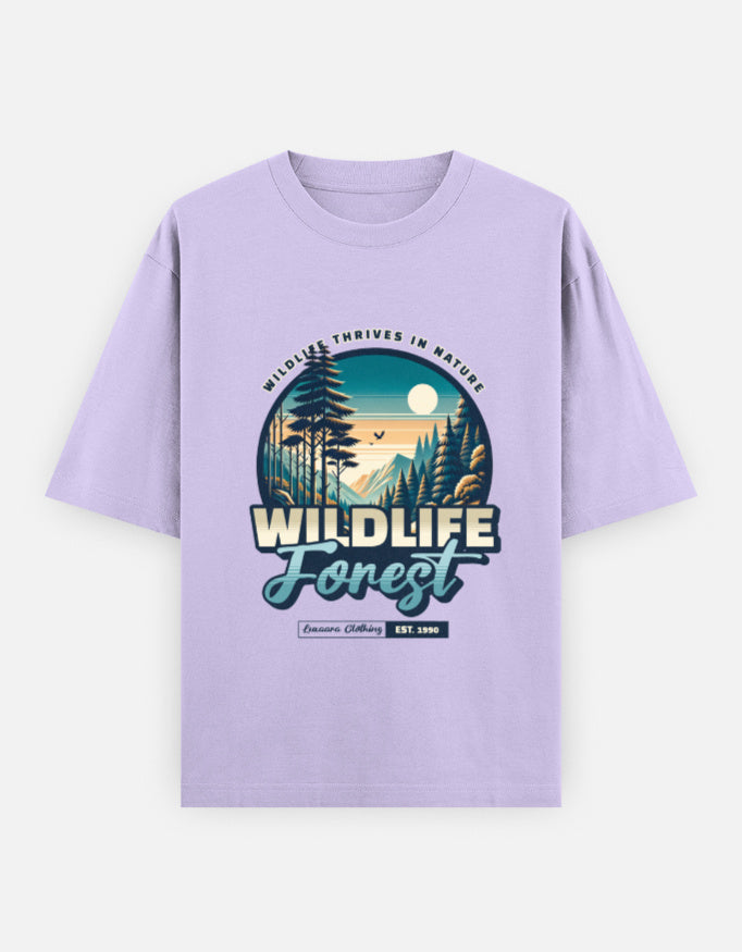 Wildlife Forest Oversized T-Shirt | Unisex - Luxaara