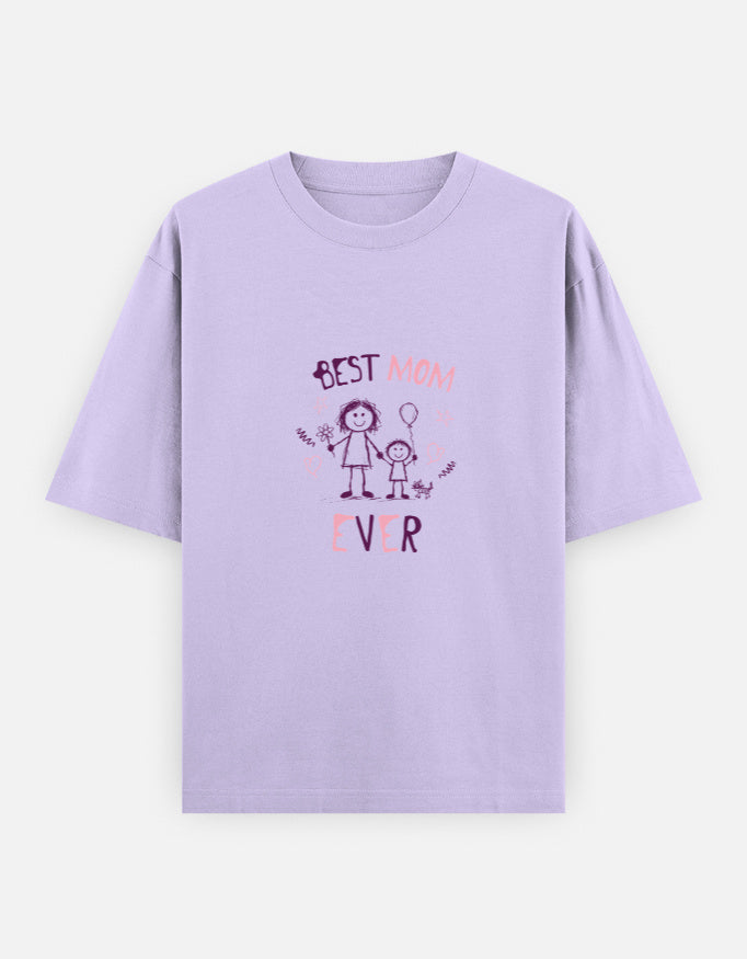 Best Mom Ever Oversized T-Shirt | Unisex - Luxaara