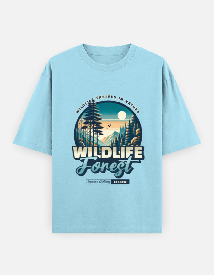 Wildlife Forest Oversized T-Shirt | Unisex - Luxaara