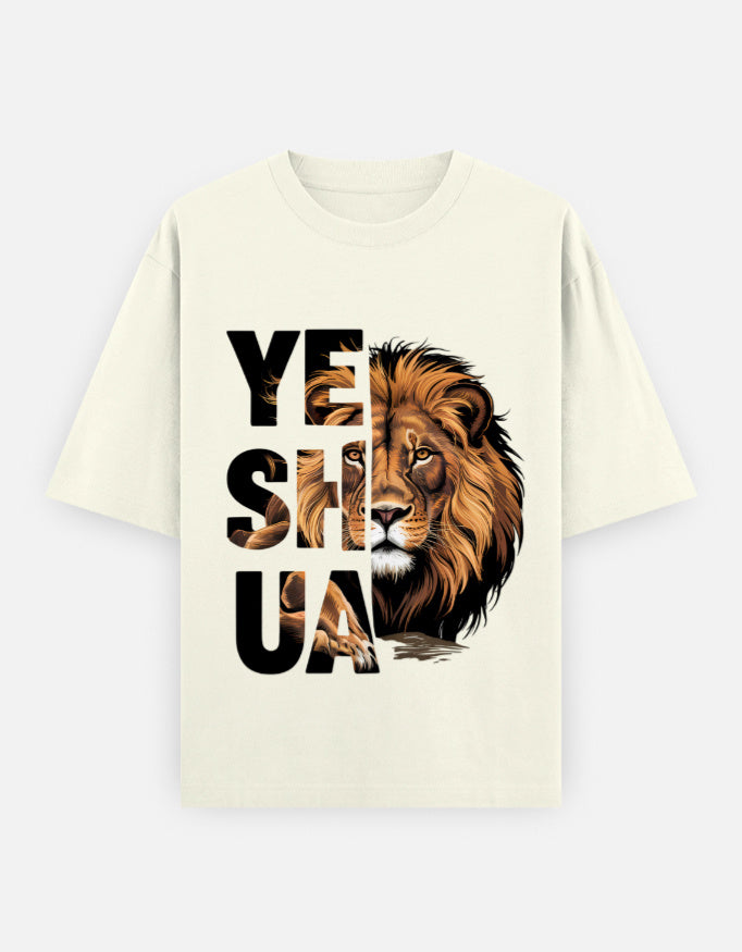 Yes I Can Lion Graphic | Unisex Oversized T-Shirt - Luxaara