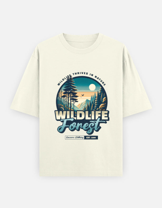 Wildlife Forest Oversized T-Shirt | Unisex - Luxaara