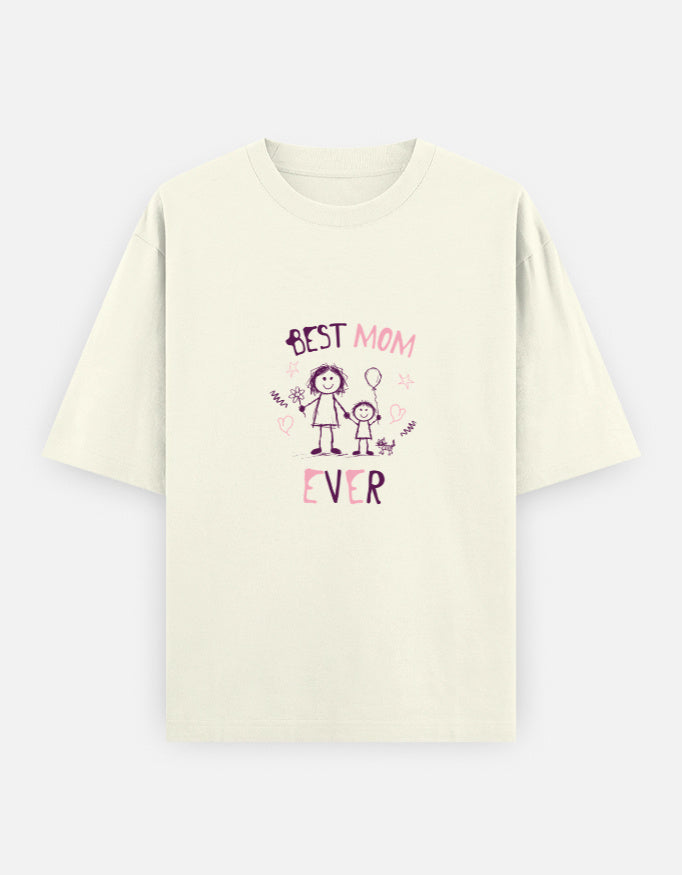 Best Mom Ever Oversized T-Shirt | Unisex - Luxaara