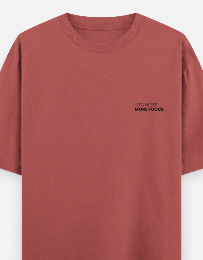 Less Noise More Focus Oversized T-Shirt | Unisex - Luxaara