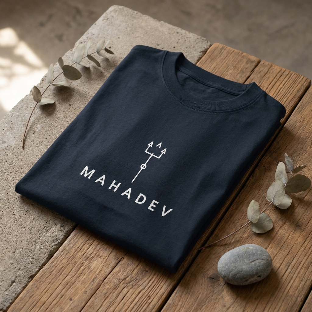 Mahadev Minimal Oversized T-Shirt | Unisex - Luxaara