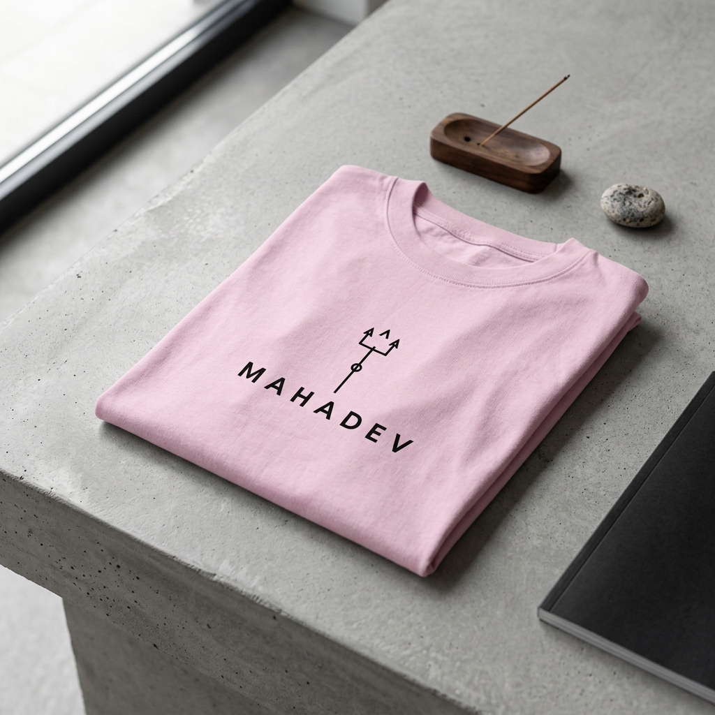 Mahadev Trishul Oversized T-Shirt | Unisex - Luxaara