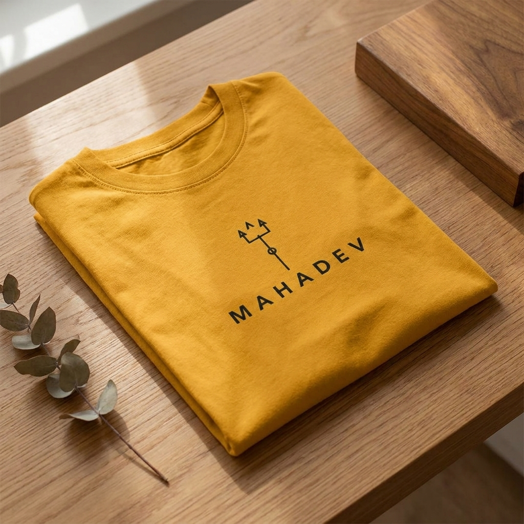 Mahadev Trishul Oversized T-Shirt | Unisex - Luxaara